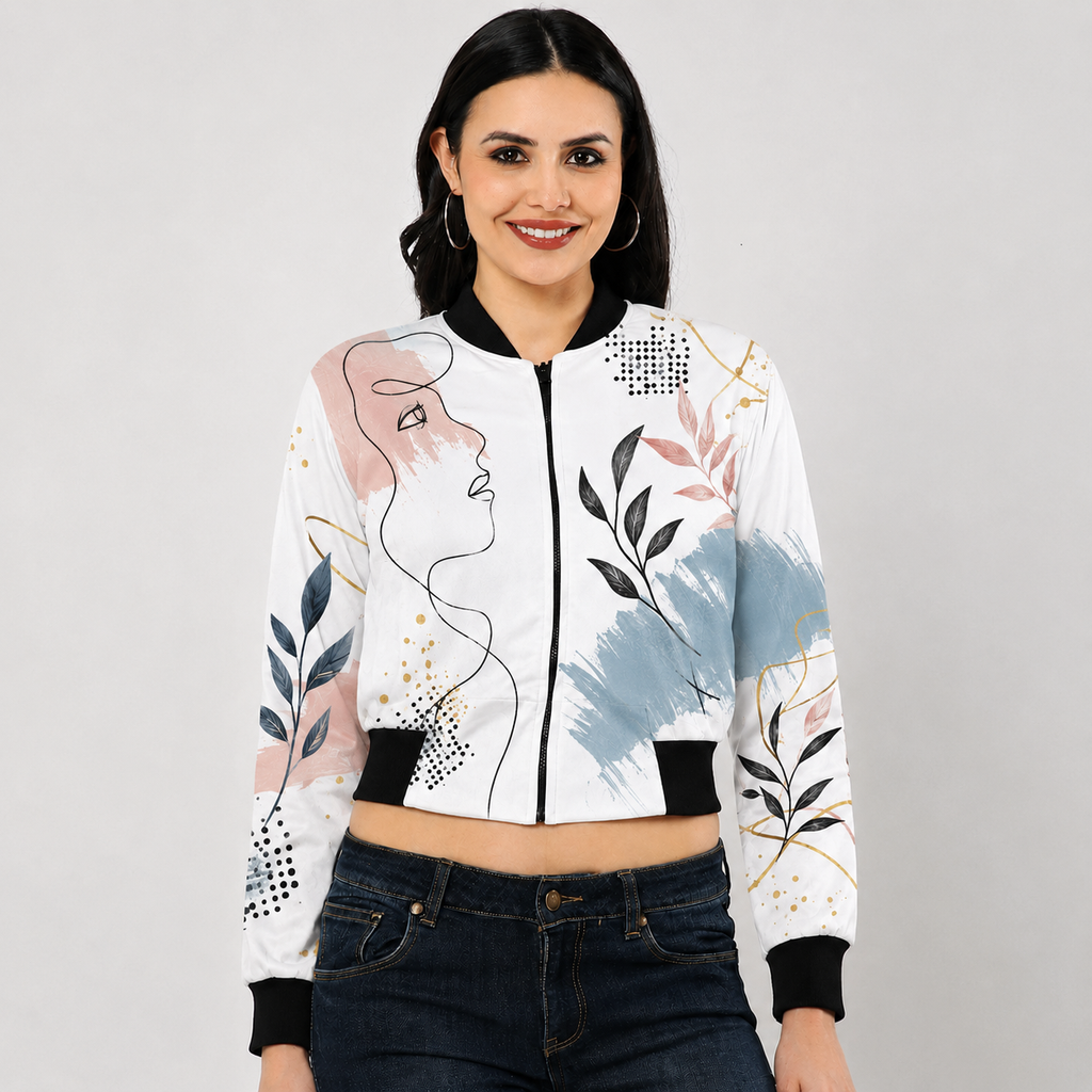 Women's AOP Bomber Jacket